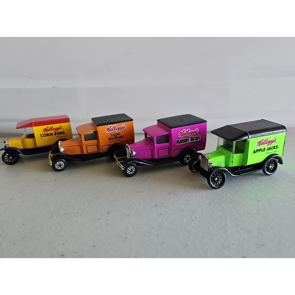 Lot Of 4 Matchbox International Collectible Kellogg’s Cereal Trucks Corn Flakes